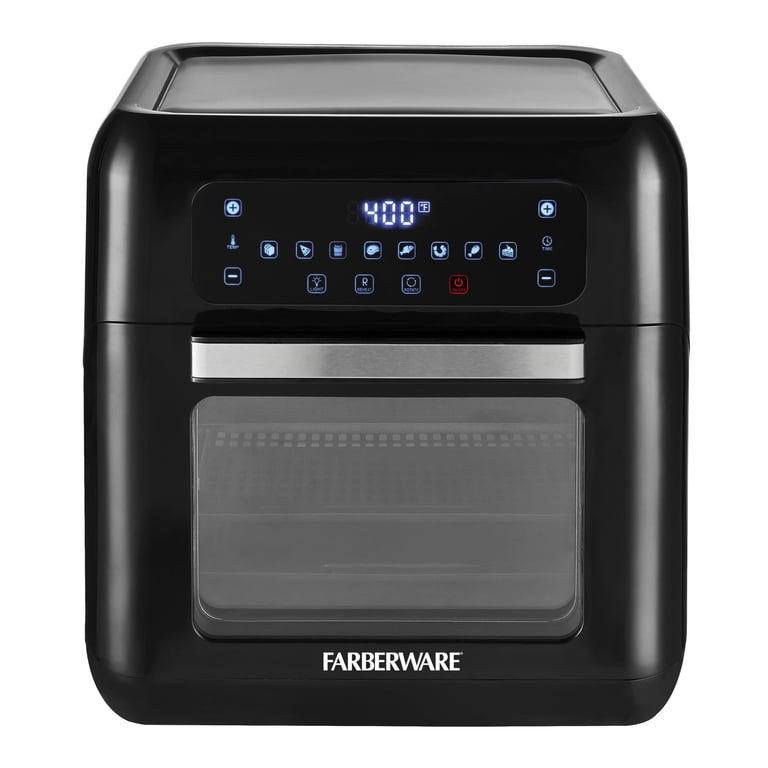 Farberware 6-Quart Digital XL Air Fryer Oven, Black, 8 Pre
