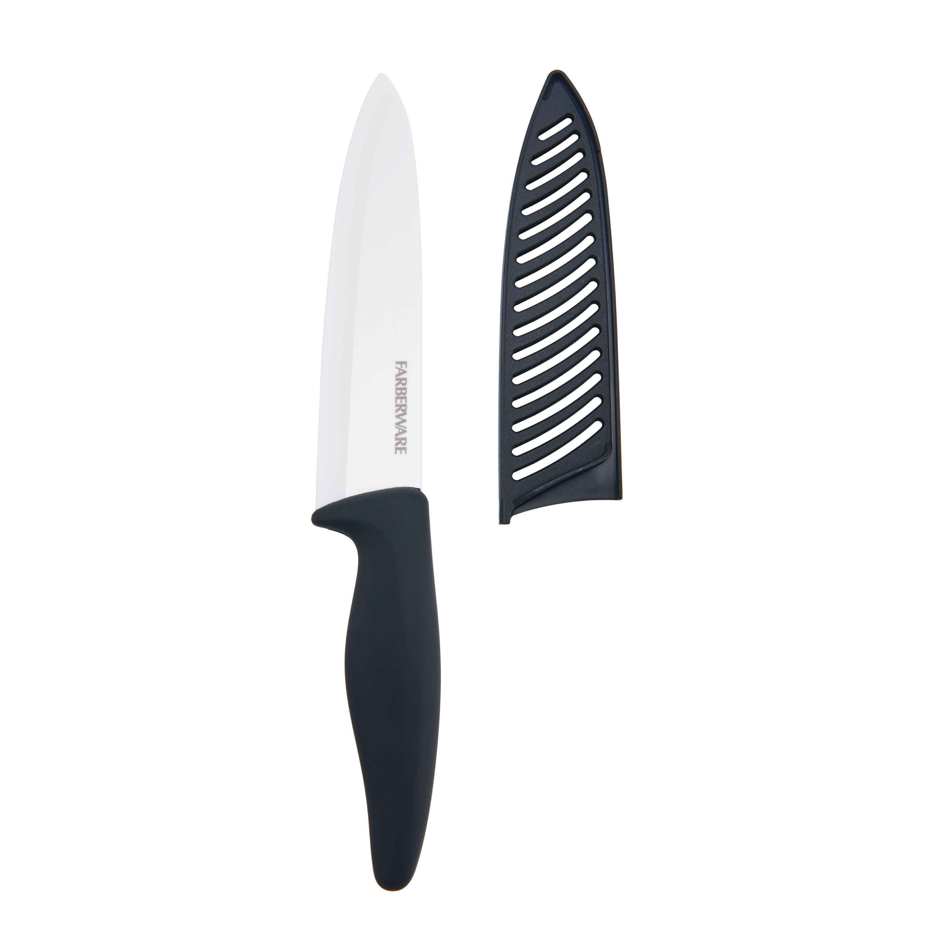 Farberware 6 In. Black Chef Knife with Edgekeeper Sheath - Sun City Hardware