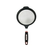 Farberware 7-inch Diameter Soft Grips Mesh Strainer in Black