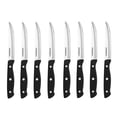 thumbnail image 1 of Farberware 8-Piece Stamped Triple Rivet Steak Knife Set – 4.5" High-Carbon Stainless Steel Blades for Dining, Grilling & Table Service, Durable Kitchen Cutlery for Everyday Use (Black), 1 of 6
