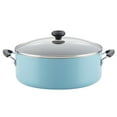 thumbnail image 1 of Farberware 8-Quart Easy Clean Aluminum Nonstick Stockpot, Aqua, 1 of 7