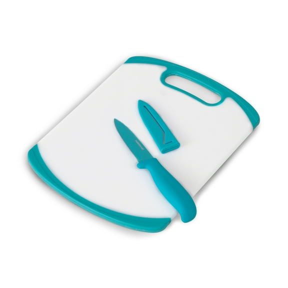 Farberware 8" x 10 " Poly Board with 3.5 " Paring Knife and Sheath