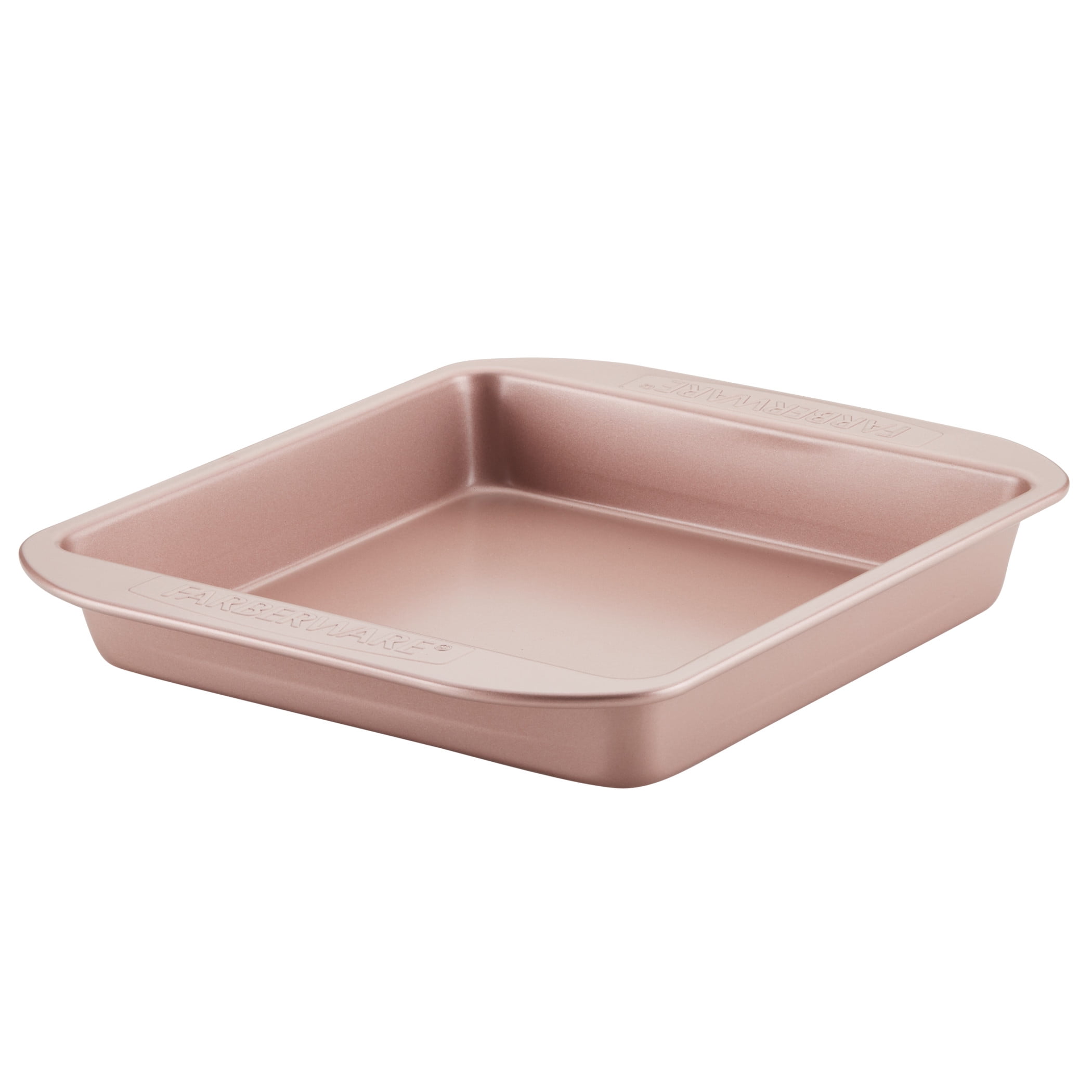 Farberware Bakeware 9 Inch Round Nonstick Cake Pan / Baking Pan, Rose Gold