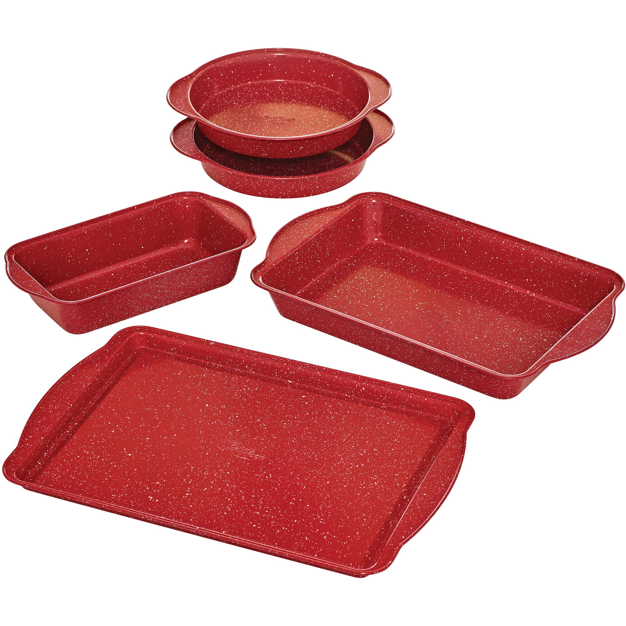 Farberware Baker's Advantage Red Five Piece Bakeware Set