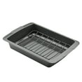 thumbnail image 1 of Farberware Bakeware 14.75 x 10.75 Inch Nonstick Roaster with U-Rack, Dishwasher Safe and Oven Safe to 450°F, Gray, 1 of 8