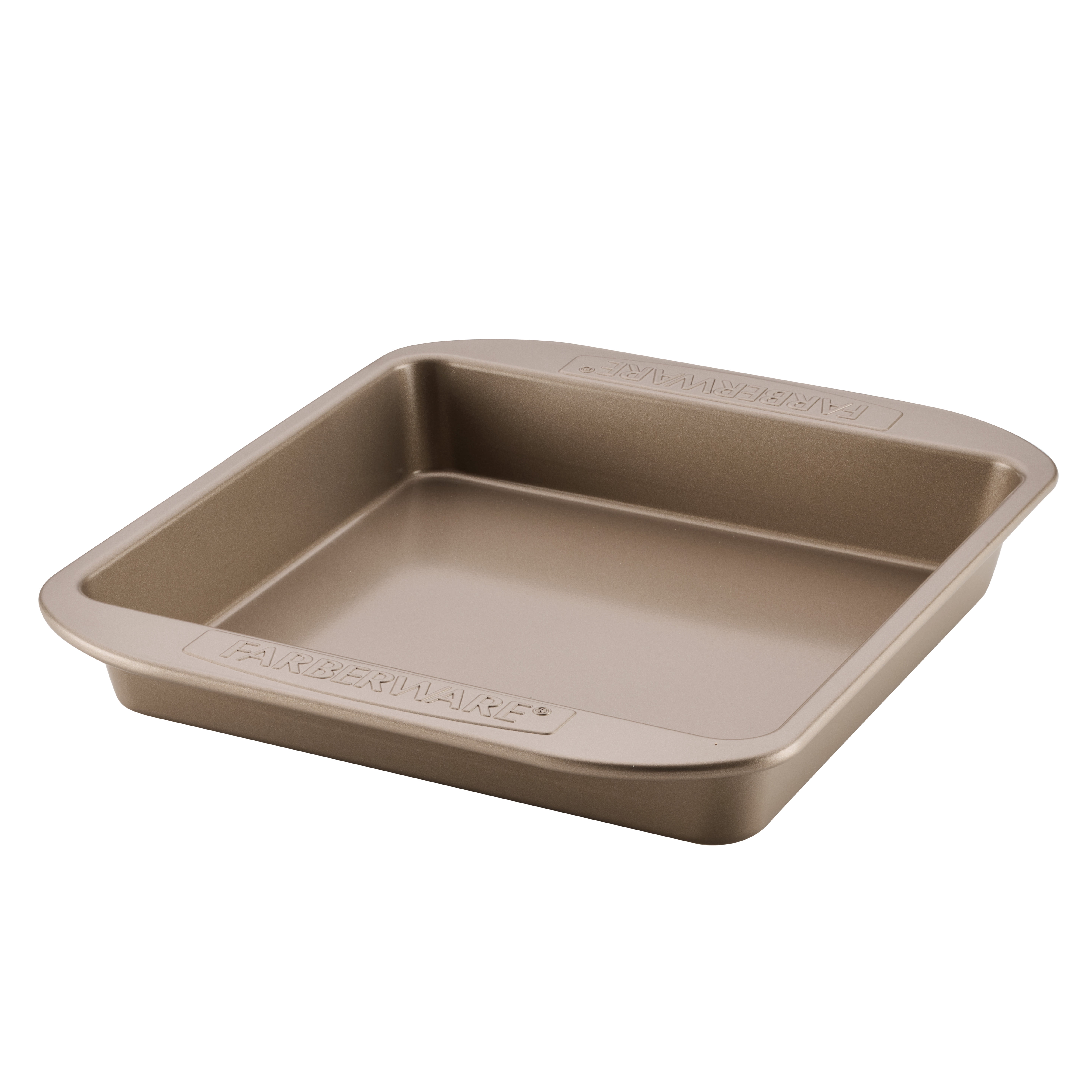 Farberware Bakeware 9in Nonstick Square Cake Pan, Mocha