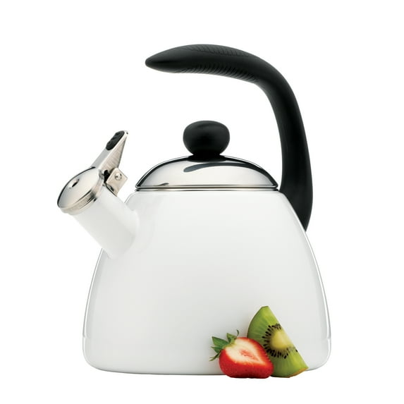 Farberware Bella Tea Kettle, White, 2.5 Quart