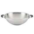 thumbnail image 1 of Farberware Brilliance 14 Inch Wok Induction Compatible, Metal Utensil and Dishwasher Safe, Stainless Steel, 1 of 10