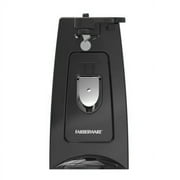 Farberware Can Opener and Knife Sharpener, Bottle Opener with Removable Cutting Lever Black