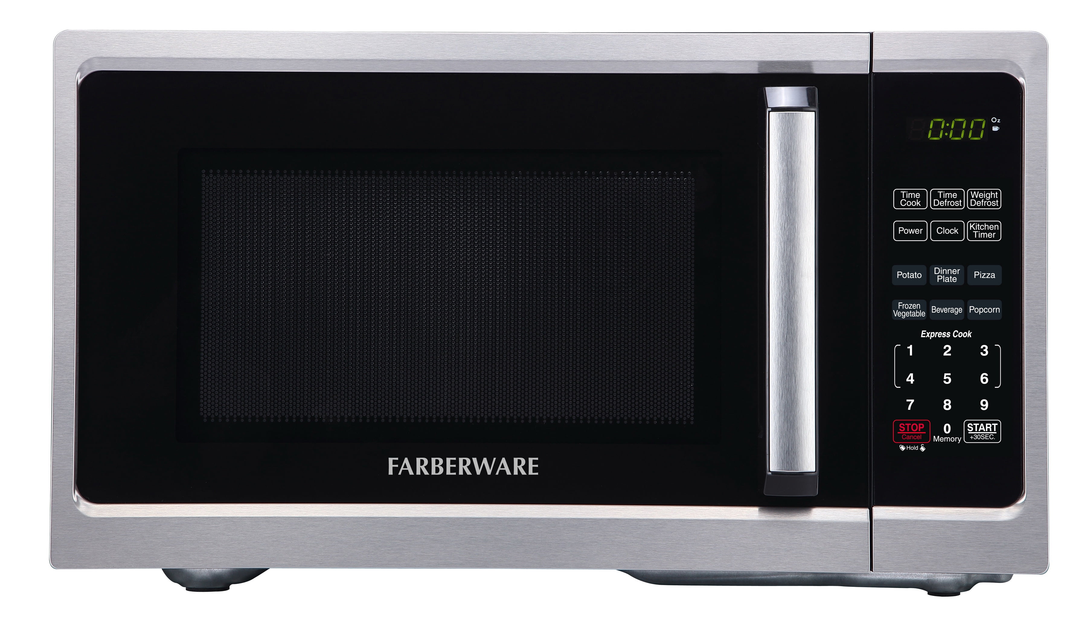  Farberware Classic FM09SSE 900-Watt Microwave Oven, Stainless  Steel, 0.9 Cu.Ft & Cuisinart CPT-180P1 Metal Classic 4-Slice Toaster,  Brushed Stainless : Home & Kitchen