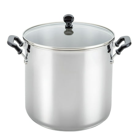 Farberware Classic Series 11 Quart Stainless Steel Stockpot with Lid, Induction Compatible, Metal Utensil and Dishwasher Safe, Stainless Steel