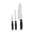 thumbnail image 1 of Farberware Classic 3 Piece Triple Riveted Knife Set Stainless Steel Black Handle, 1 of 13