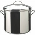 thumbnail image 1 of Farberware Classic Series 12 Quart Large Stainless Steel Stockpot with Lid, Induction Compatible, Metal Utensil and Dishwasher Safe, Stainless Steel, 1 of 11