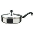 thumbnail image 1 of Farberware Classic Series 2.75 Quart Stainless Steel Saute Pan with Lid, Induction Compatible, Metal Utensil and Dishwasher Safe, 10 Inch, Stainless Steel, 1 of 2