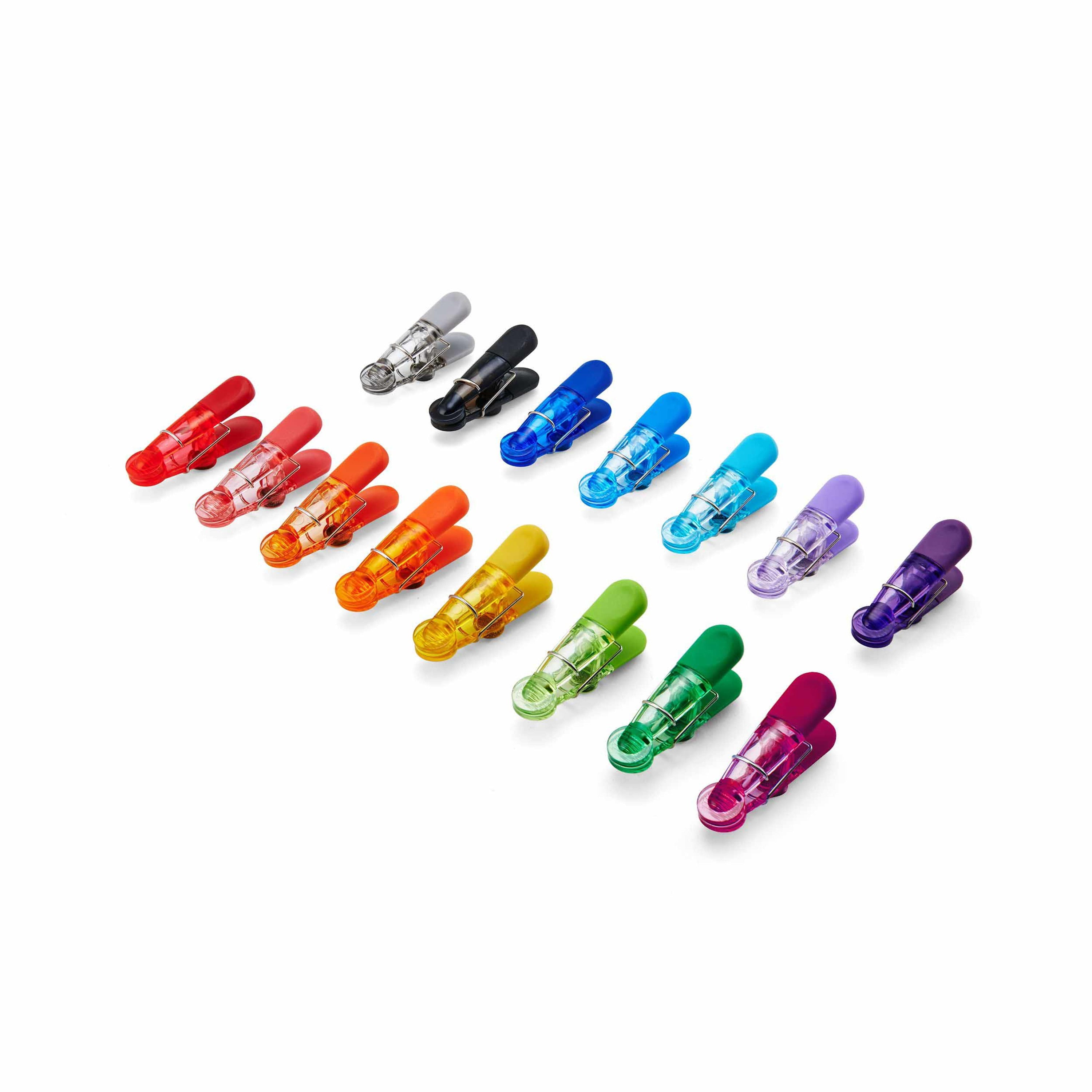 Farberware Classic Set of 15 Bag Clips in Translucent Colors 