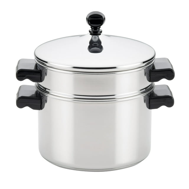 Farberware Classic Stainless Steel Stack 'n' Steam Saucepot and Steamer, 3-Quart