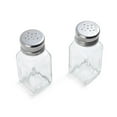 thumbnail image 1 of Farberware Clear Glass/Stainless Steel Salt and Pepper Shakers, 1 of 2