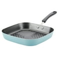 thumbnail image 1 of Farberware Cookstart DiamondMax Nonstick Square Deep Grill Pan/Griddle, Dishwasher Safe, 11 Inch - Aqua, 1 of 4