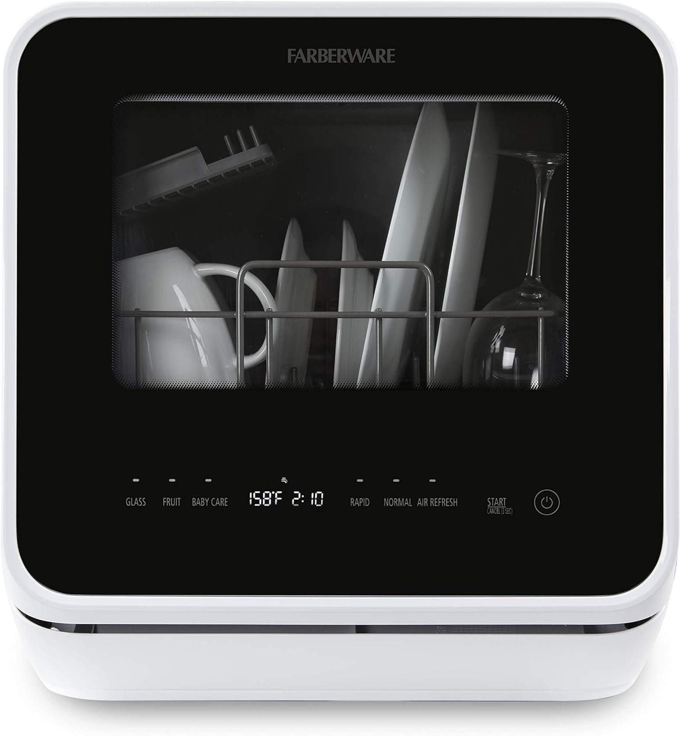 Farberware Countertop Dishwasher, Portable Dishwasher with 5L Water Tank for Homes and RVs