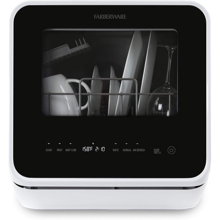 Farberware Countertop Dishwasher, Portable Dishwasher with 5L Water Tank for Homes and RVs