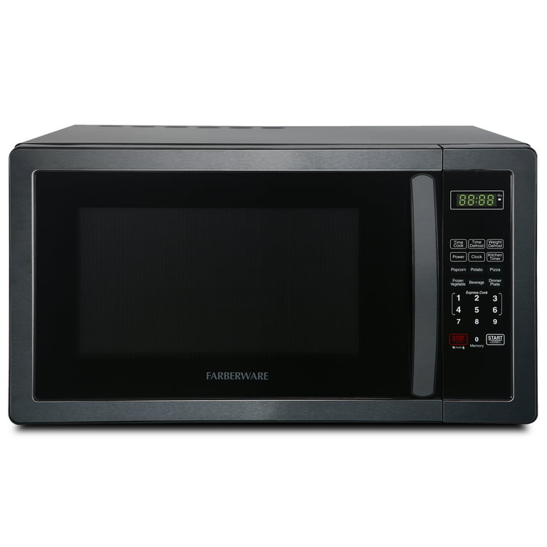 Farberware Countertop Microwave 700 Watts, 0.7 cu ft - Microwave Oven With  LED Lighting and Child Lock - Perfect for Apartments and Dorms - Easy Clean  Stainless Steel 1.1 Cu Ft 