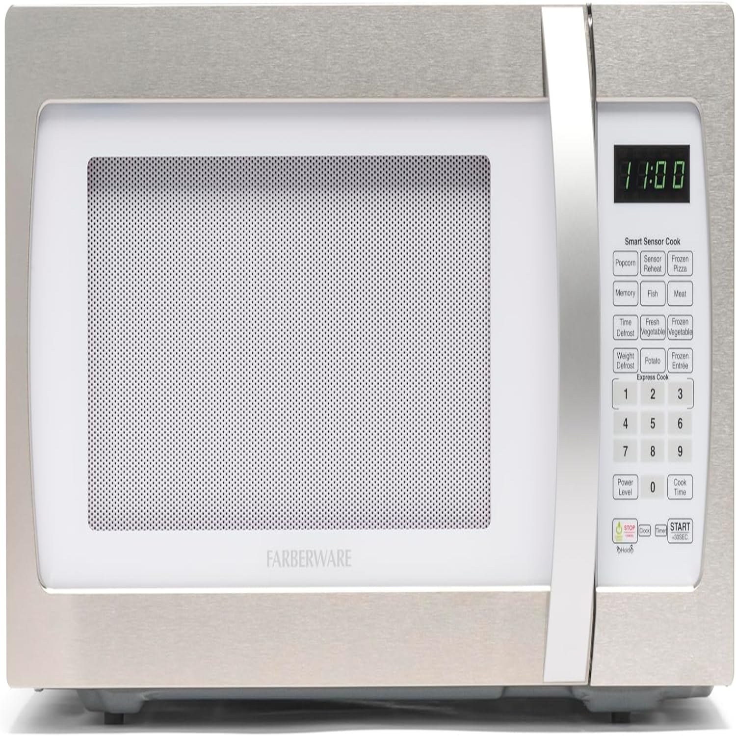 Farberware Countertop Microwave 1100 Watts 1.6 cu ft Smart Sensor