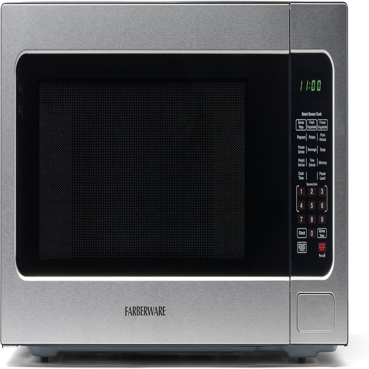 Farberware Countertop Microwave 1100 Watts 1.6 cu ft Smart Sensor