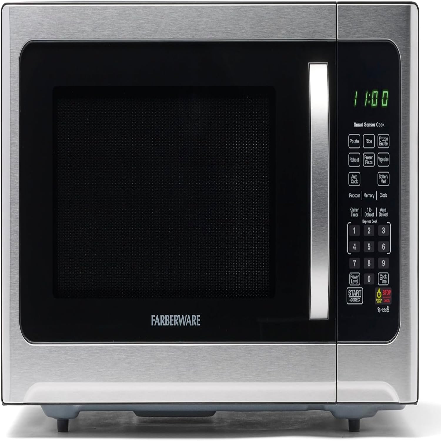 Farberware Countertop Microwave 1100 Watts 1.6 cu ft Smart Sensor