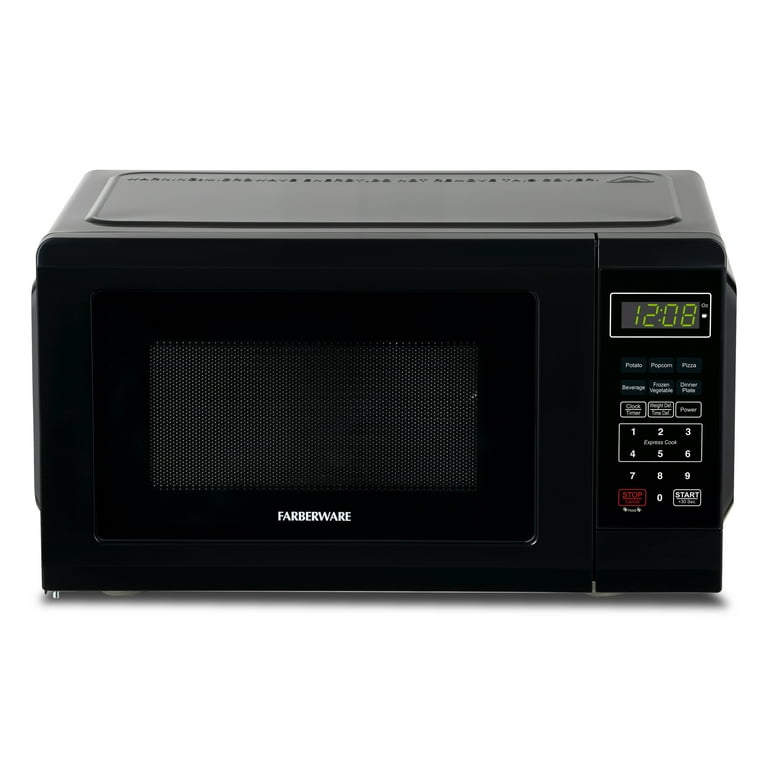 Farberware 0.7 Cu Ft, Black, Countertop Microwave Oven with