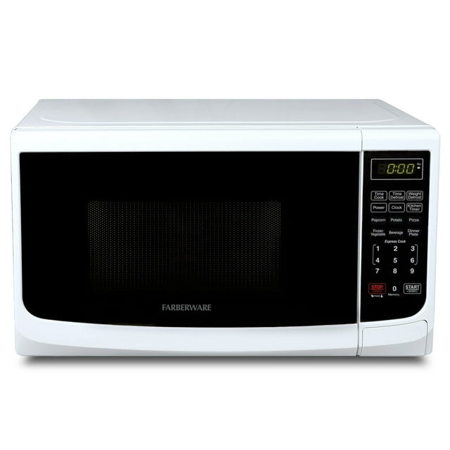 Farberware Countertop Microwave Oven with LED Lighting & Child Lock, 1.1 Cu Ft Black