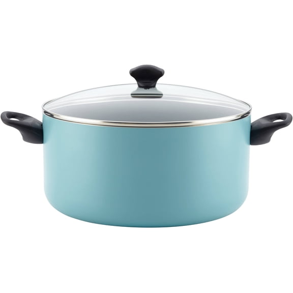 Farberware Dishwasher-Safe Nonstick Aluminum Covered Stockpot, 10.5-Quart
