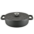 thumbnail image 1 of Farberware Disney 3 Quart Cast Iron Shallow Casserole, Black, 1 of 15
