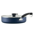thumbnail image 1 of Farberware Disney Bon Voyage 4.5 Quart Ceramic Nonstick Saute Pan with Helper Handle and Lid, Dishwasher Safe, Blue, 1 of 18