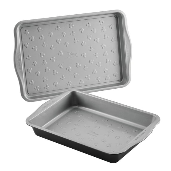 Farberware Disney Bake with Mickey Mouse 2-Piece Bakeware Set, Black