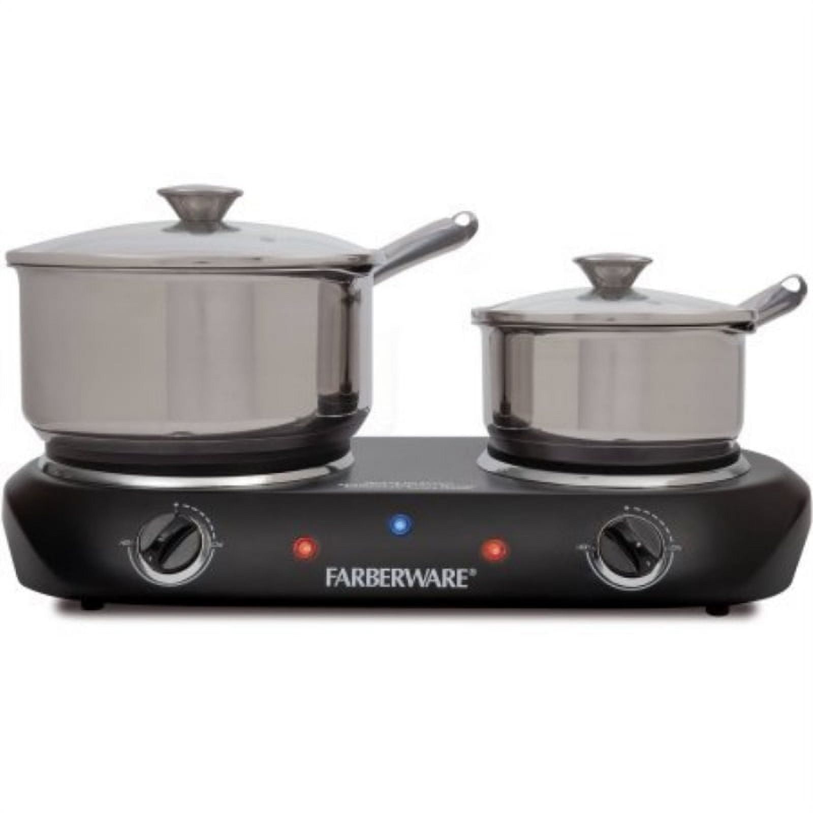 Farberware Double Burner with Solid Die-Cast Heating Plates - Walmart.com
