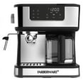 thumbnail image 1 of Farberware Dual Brew, 10 Cup Coffee + Espresso, Black and Stainless Finish, Touchscreen Display, New, 1 of 8