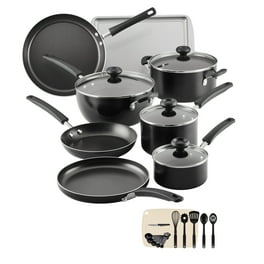 15- Piece Aluminum Non-Stick Copper Cast Textured Surface Cookware Set 15- Piece Aluminum Non-Stick Copper Cast Textured Surface Cookware Set
