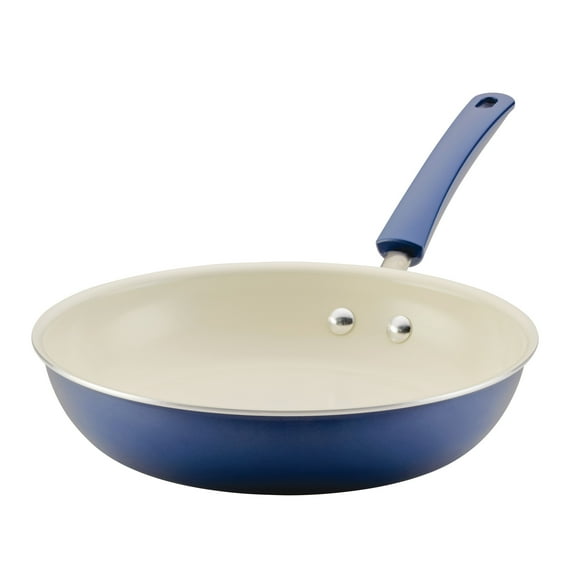 Farberware Easy Clean 10 Inch Ceramic Nonstick Frying Pan / Skillet, Dishwasher Safe, Blue