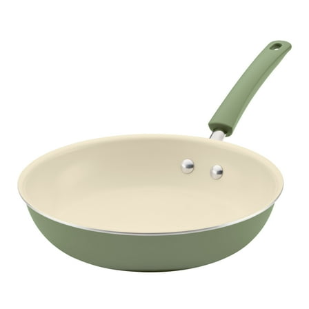 Farberware Easy Clean 10 Inch Ceramic Nonstick Frying Pan / Skillet, Dishwasher Safe, Green