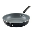 thumbnail interactive-video image 1 of Farberware Easy Clean Pro 12.5 Inch Ceramic Nonstick Frying Pan / Skillet with Helper Handle, Dishwasher Safe, Black, 1 of 11