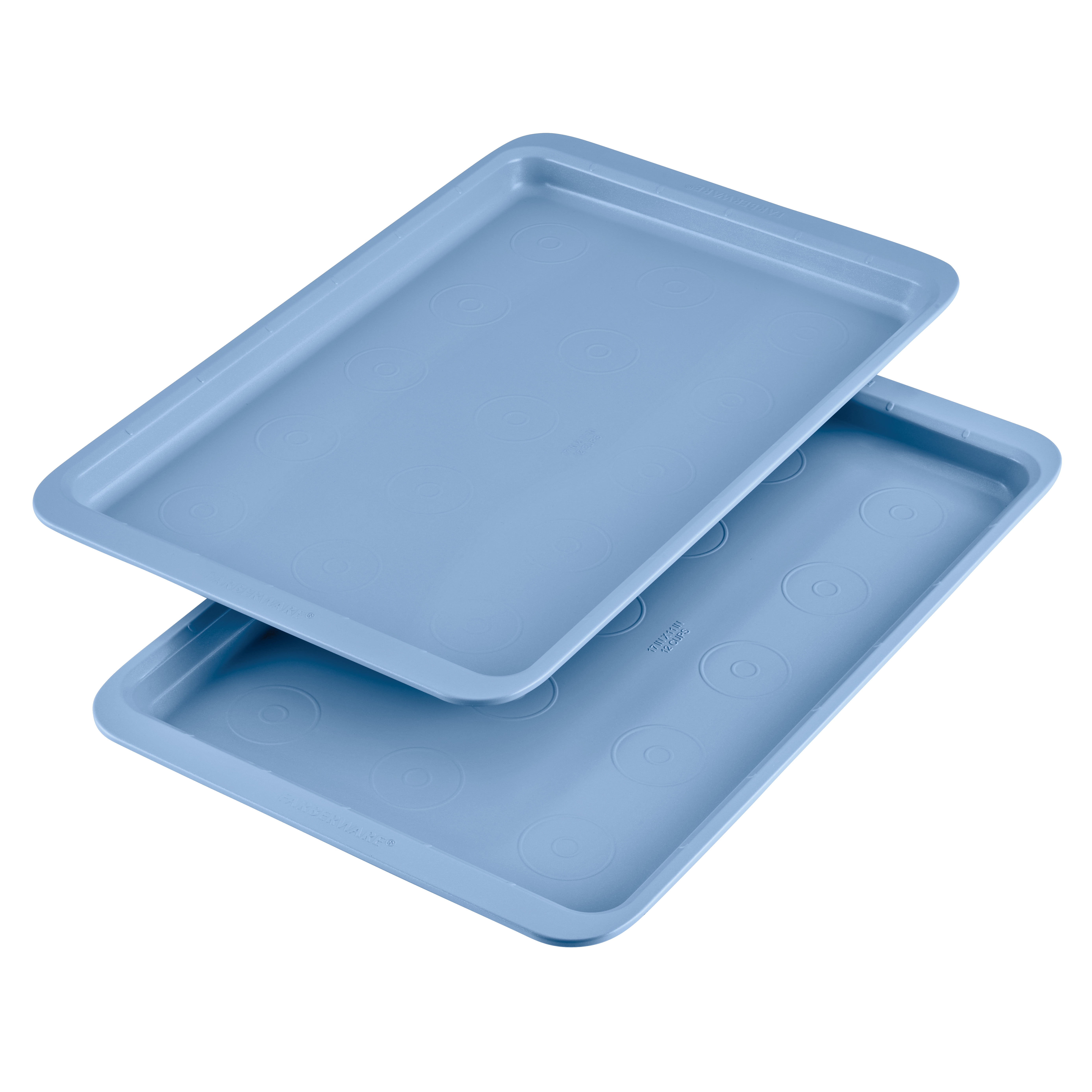 Blue Nonstick Steel 11" x 17" Cookie Sheet Set