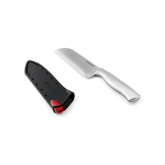 Farberware EdgeKeeper 5-inch Stainless Steel Santoku Knife with Self-Sharpening Sleeve
