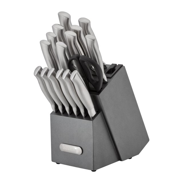 Farberware EdgeKeeper Professional 17Piece Stainless Steel Knife Block
