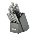 thumbnail interactive-video image 1 of Farberware EdgeKeeper Professional 17-Piece Stainless Steel Knife Set Block Built-in Knife Sharpener, 1 of 15