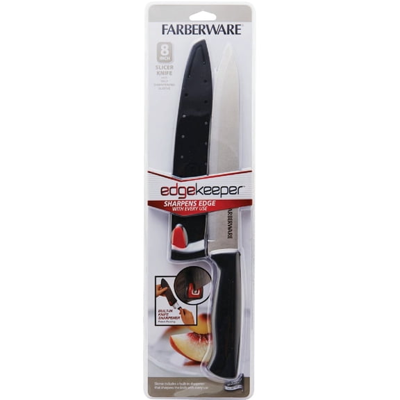 Farberware EdgeKeeper Slicing Knife, 8-inch, Stainless Steel