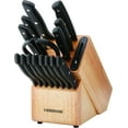 thumbnail image 1 of Farberware Edgekeeper 16-Piece Triple-Rivet Cutlery Block Set with Built-in Sharpener, Black, 1 of 8