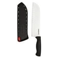 thumbnail image 1 of Farberware Edgekeeper 7-inch Santoku Black Knife with Self-Sharpening Sleeve, 1 of 11