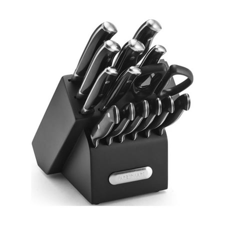 Farberware Edgekeeper® Professional 15-piece Forged Triple Riveted Knife Block Set