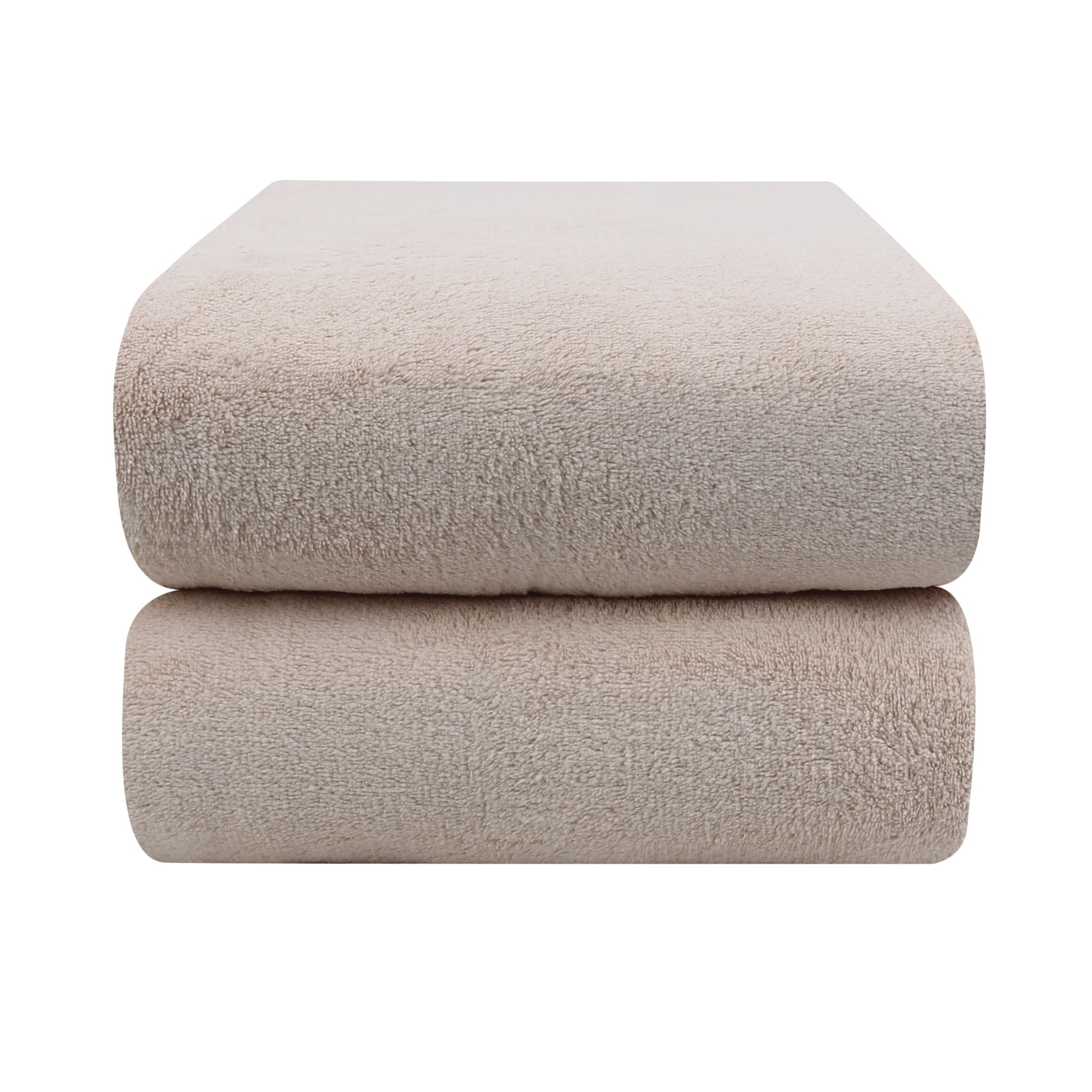 Farberware FBT-001-S-2 Silver Peony Coral Fleece-Bath Towel - 2PC
