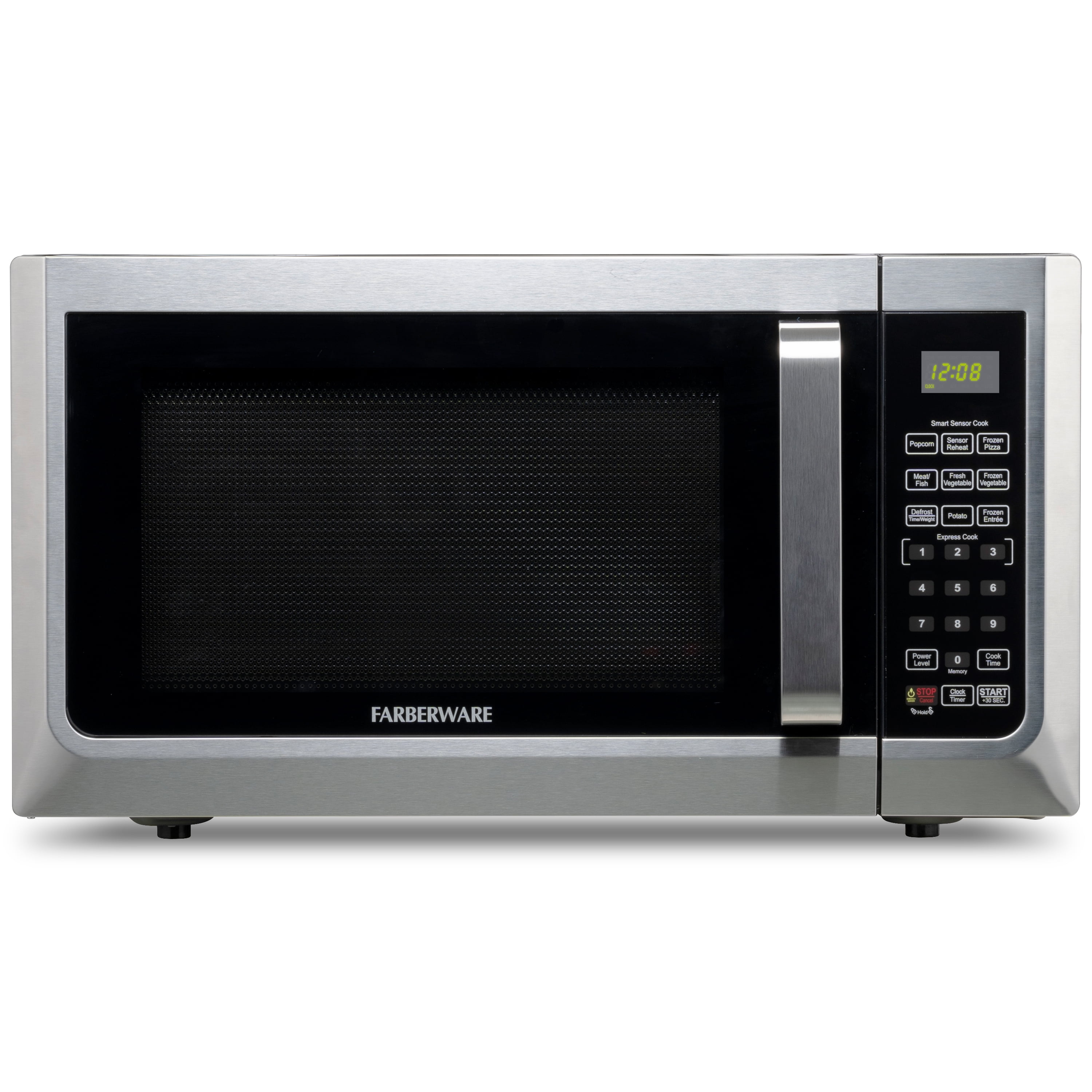 Farberware FMG13SS 1.3 Microwave Oven w LED Light/SENSOR 1100 Watts Stainless - Walmart.com